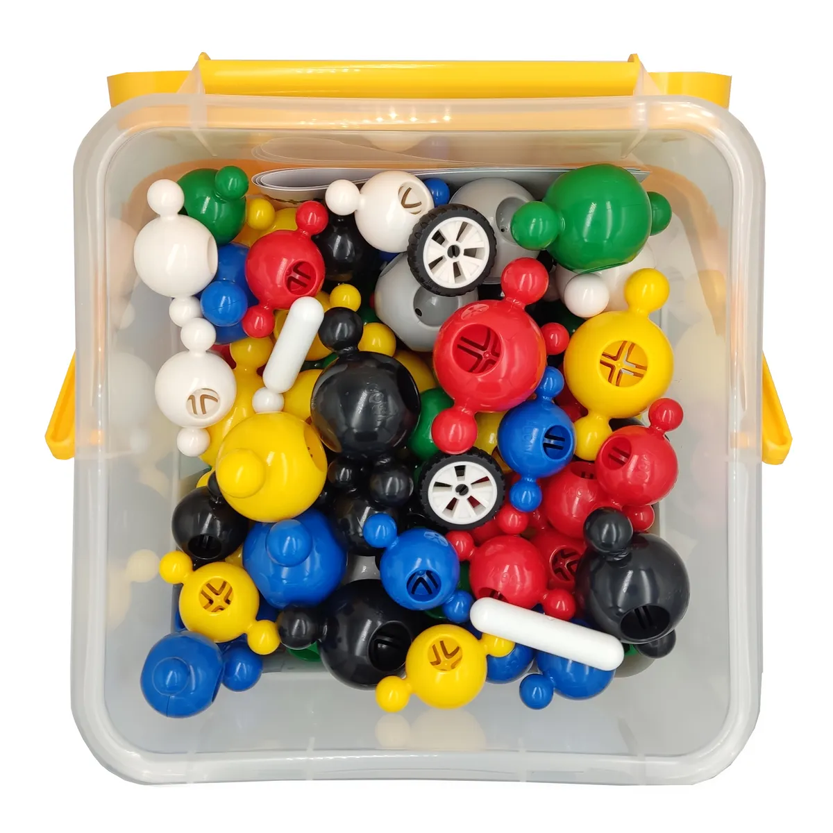 Klocki konstrukcyjne Loowi i Big Loowi mix kulki 200 elementów 3+ - miniatura 3