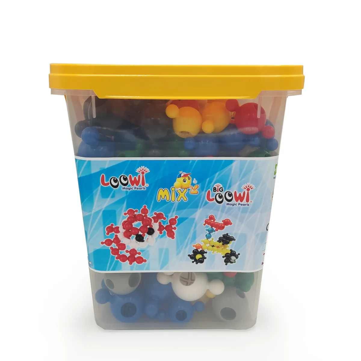 Klocki konstrukcyjne Loowi i Big Loowi mix kulki 200 elementów 3+ - miniatura 7