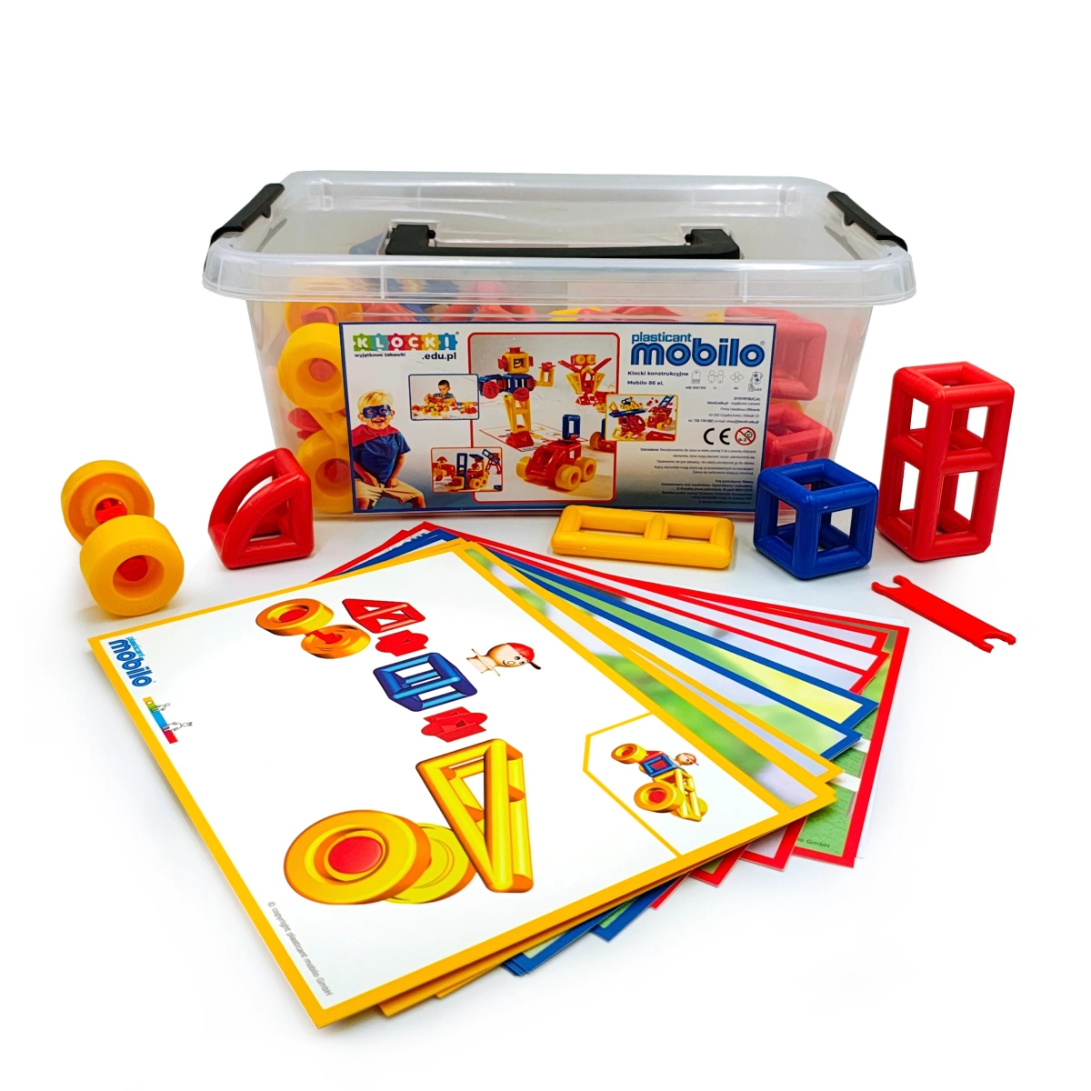 Klocki konstrukcyjne Mobilo 86 el. - Mobilo