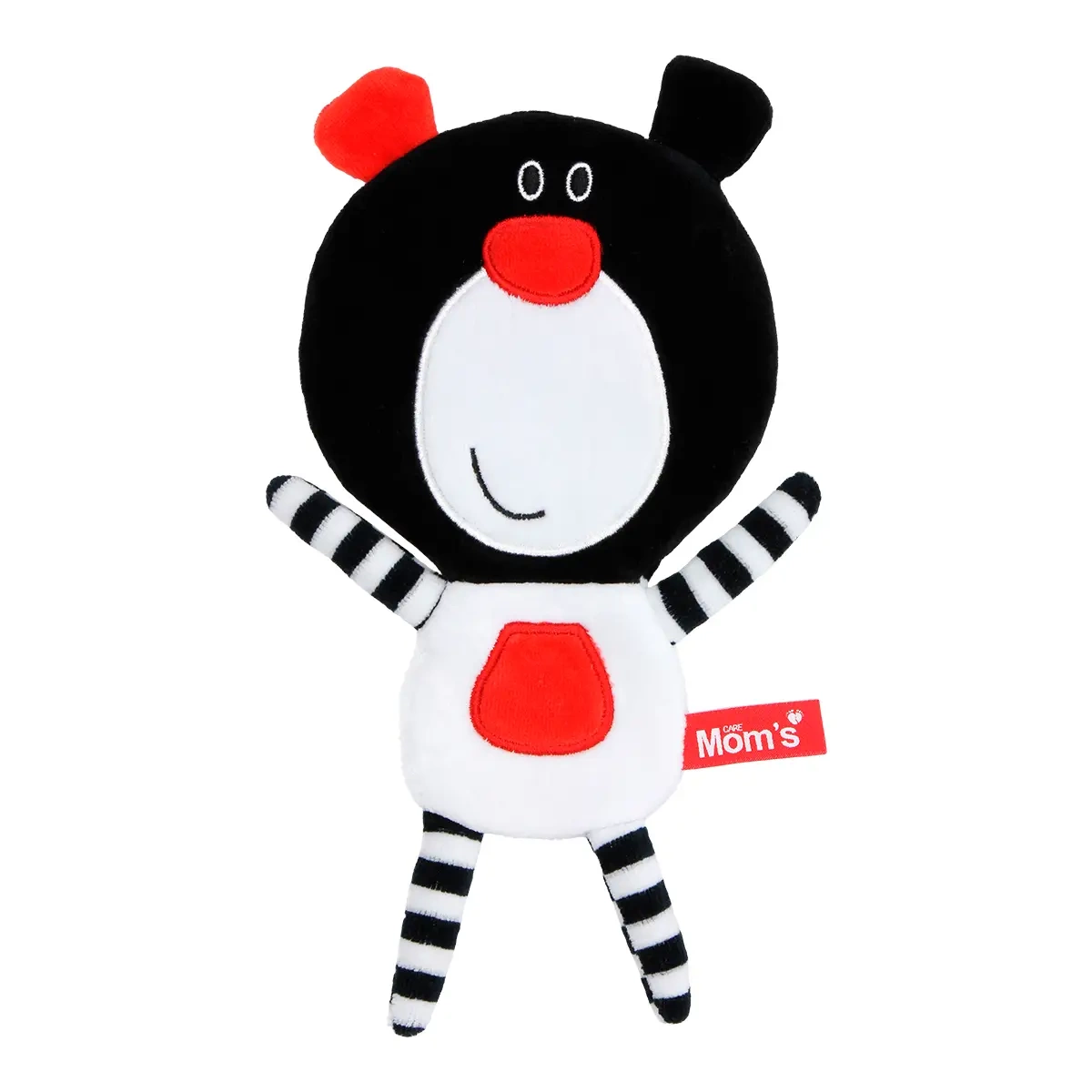 Szeleszcząca przytulanka kontrastowa Misio Buu czarny 0+ Mom's Care - Mom's Care