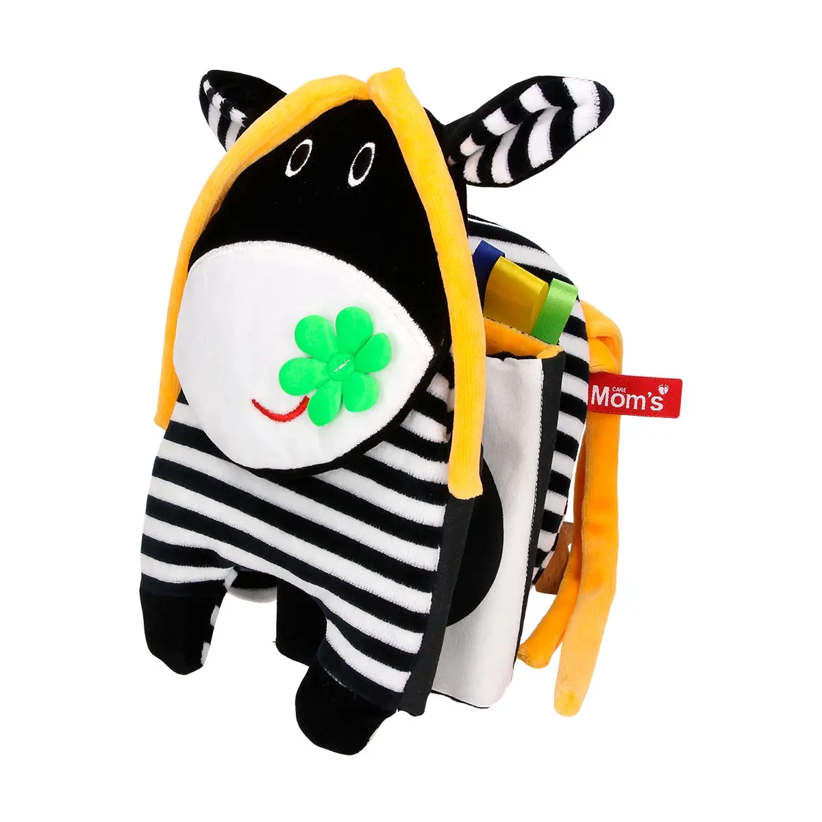 Sensoryczna książeczka do łóżeczka Krówka 0+ Mom's Care - Mom's Care