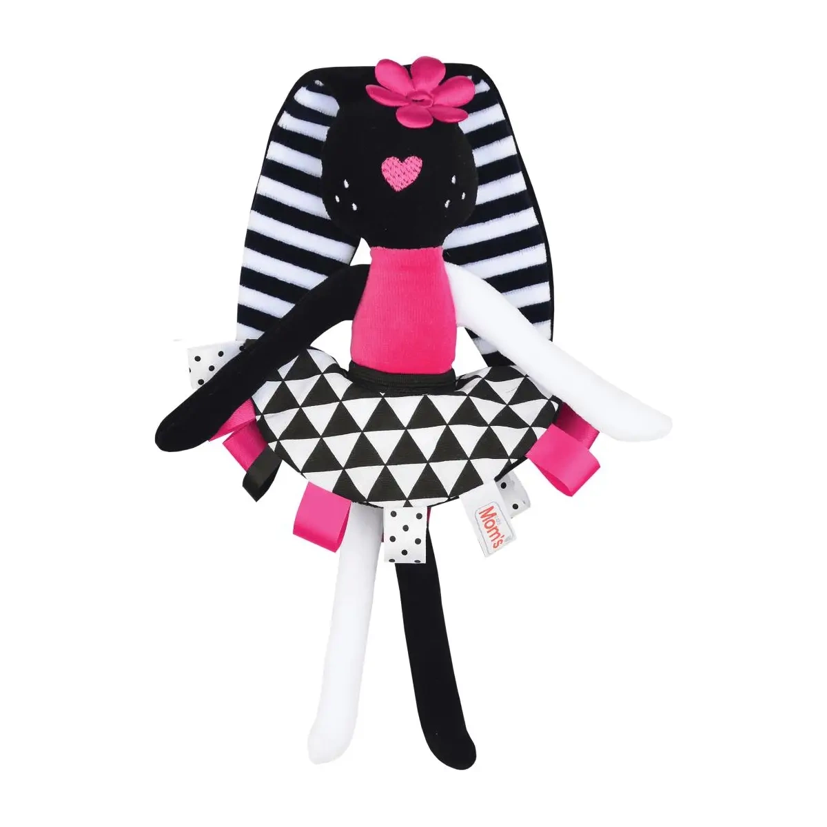 Sensoryczna przytulanka Pani Króliczka dla niemowląt 0+ Mom's Care - Mom's Care