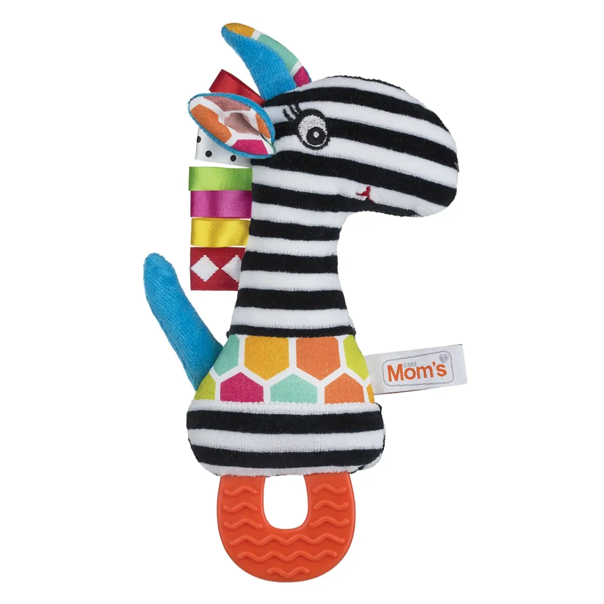 Piszczek z gryzakiem sensoryczny Tymek 3m+ Mom's Care - Mom's Care