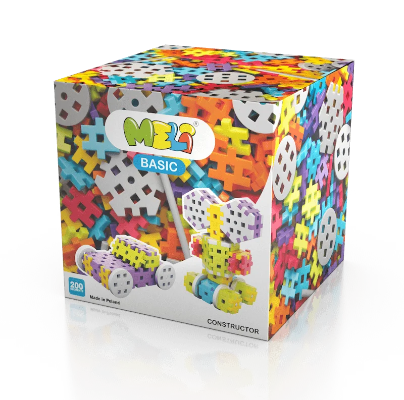 Klocki konstrukcyjne Meli Constructor 200 el.