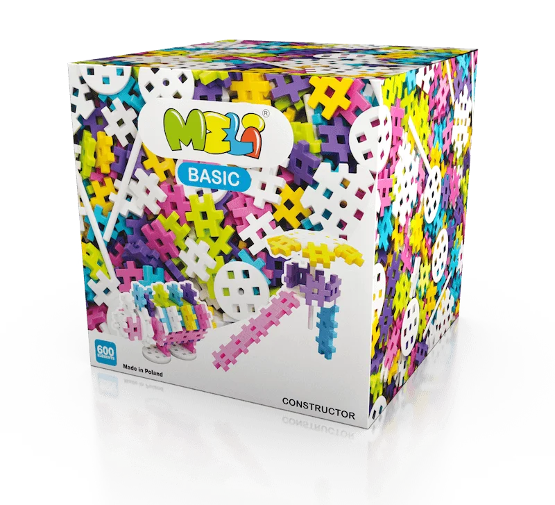 Klocki Meli Constructor Pink 600 el.