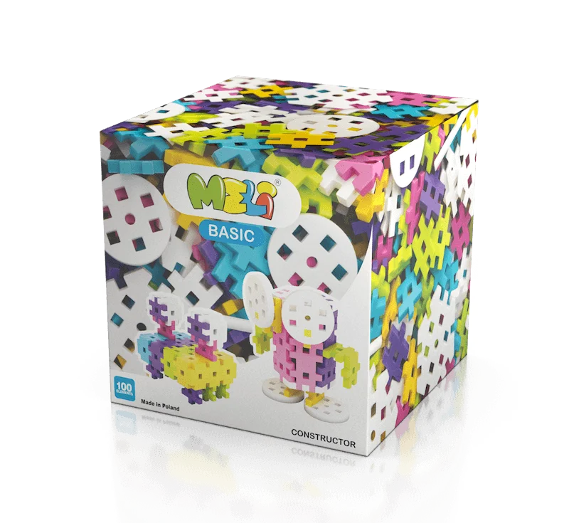 Klocki Meli Constructor Pink 100 el.