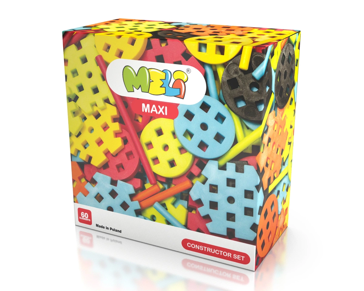 Klocki Meli Maxi Constructor Set - 60 el. - Meli
