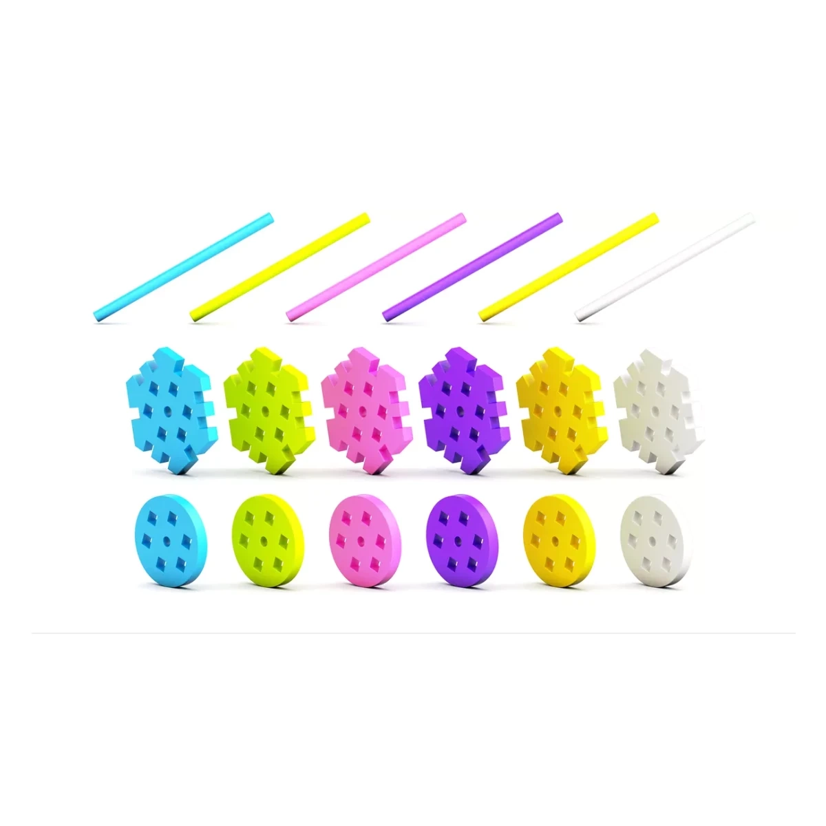 Klocki Meli Maxi Pink Constructor Set - 60 el. - miniatura 3