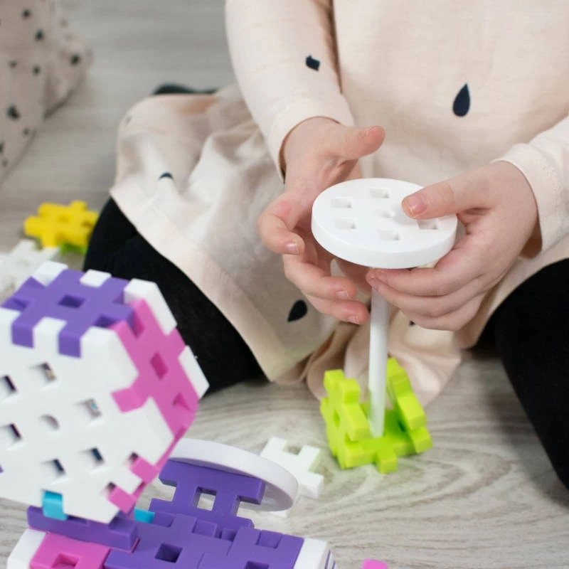 Klocki Meli Maxi Pink Constructor Set - 60 el. - miniatura 4