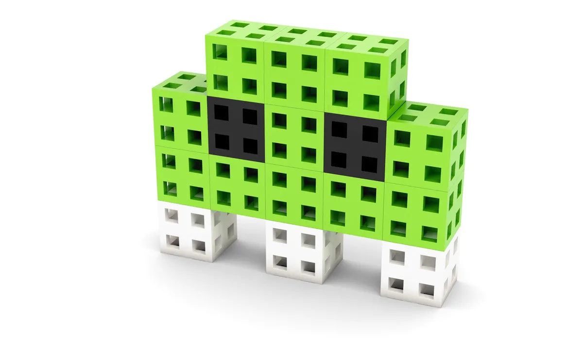 Zestaw klocków konstrukcyjnych - Meli Cube 50 el. - miniatura 9