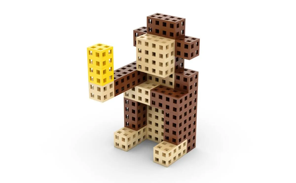 Zestaw klocków konstrukcyjnych - Meli Cube 50 el. - miniatura 11