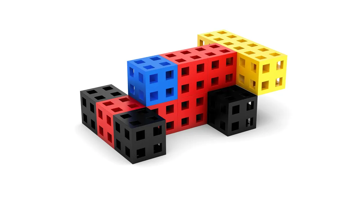 Zestaw klocków - Meli Cube 200 el. - miniatura 6