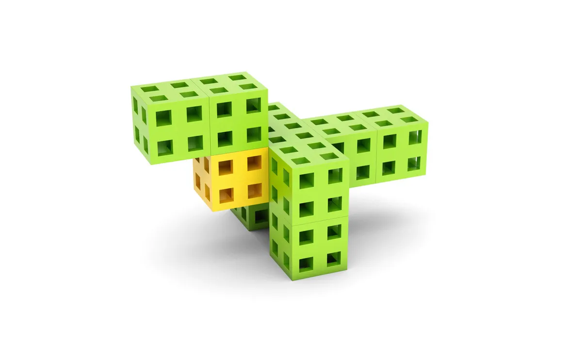 Zestaw klocków - Meli Cube 200 el. - miniatura 8