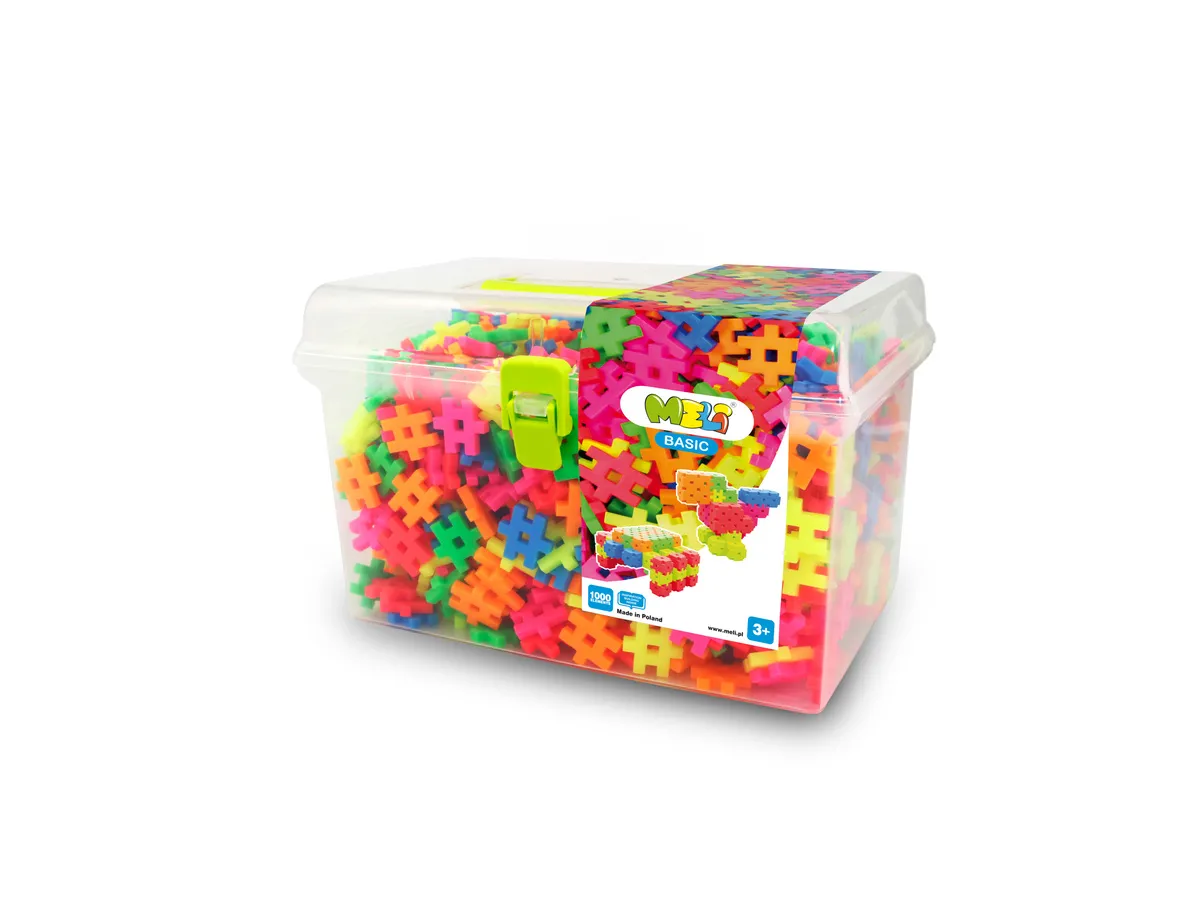 Klocki Meli Neon Basic Travel Box 1000 el. - Meli