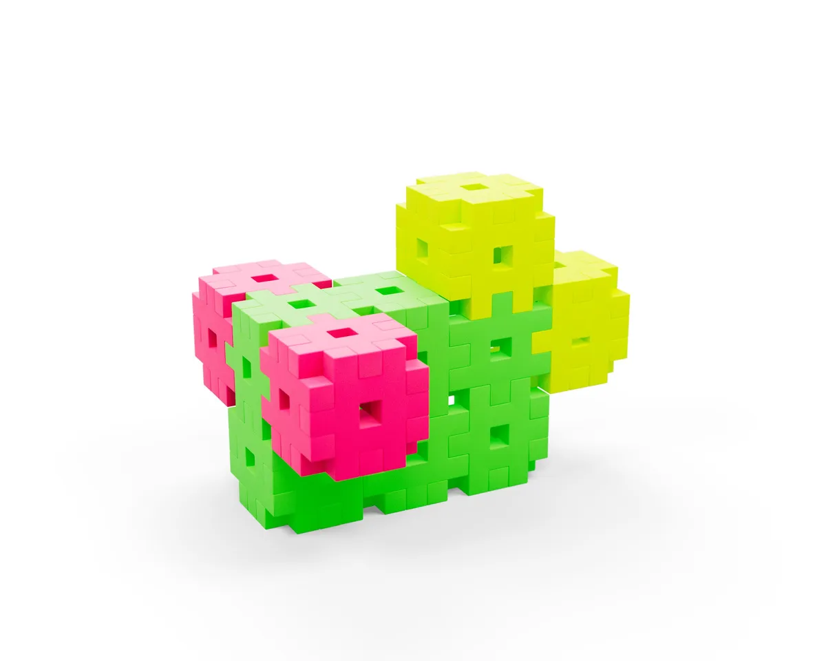 Klocki konstrukcyjne Meli Neon Basic Edu - 1200 el. - miniatura 3