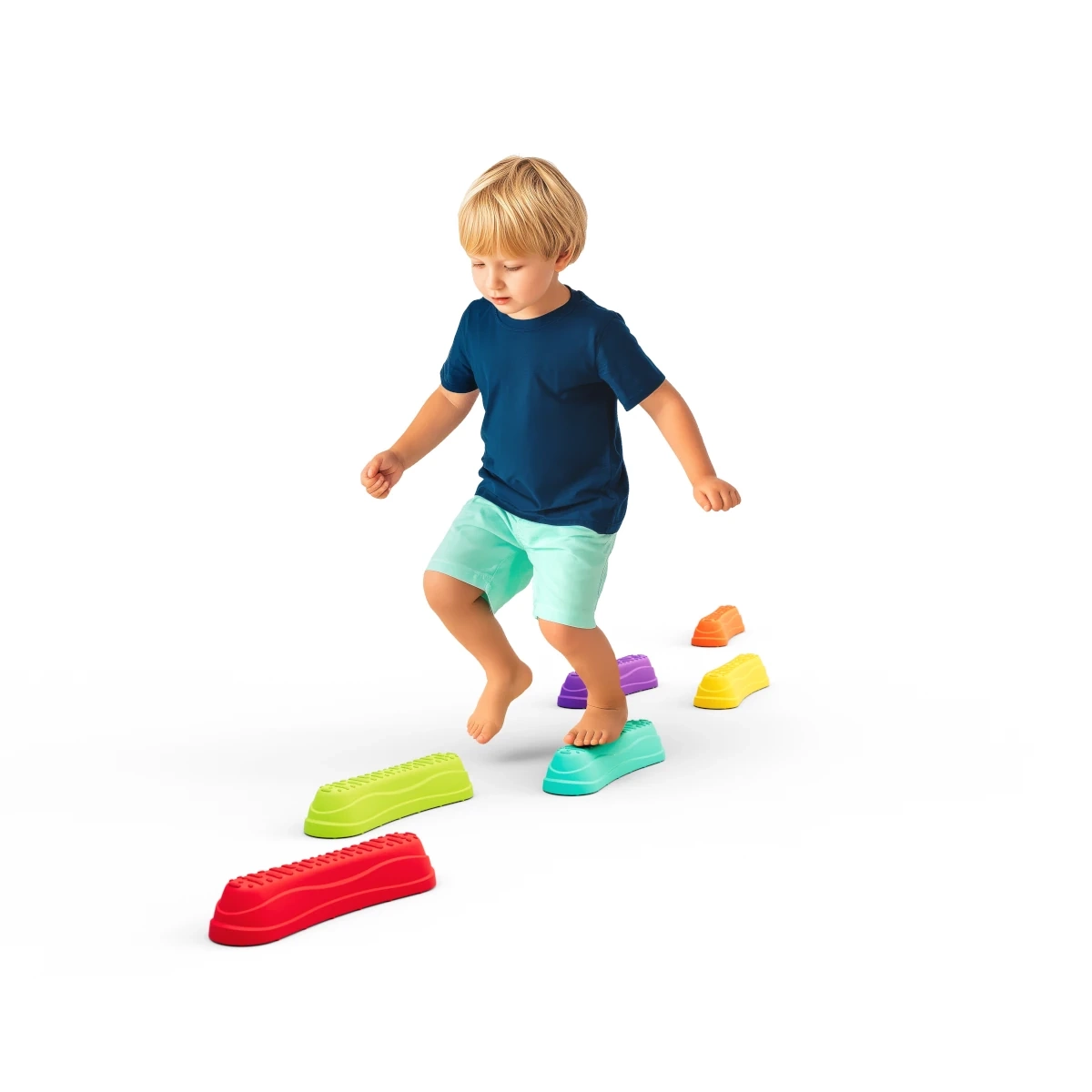 Stopnie sensoryczne Soft Bibi Balance Steps - 6szt. - miniatura 2