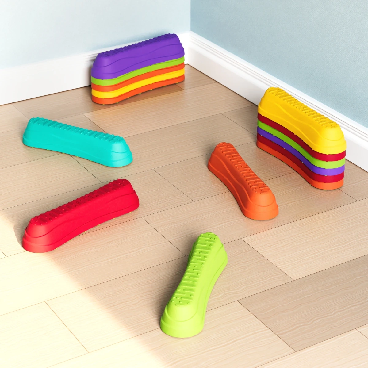 Stopnie sensoryczne Soft Bibi Balance Steps - 6szt. - miniatura 3