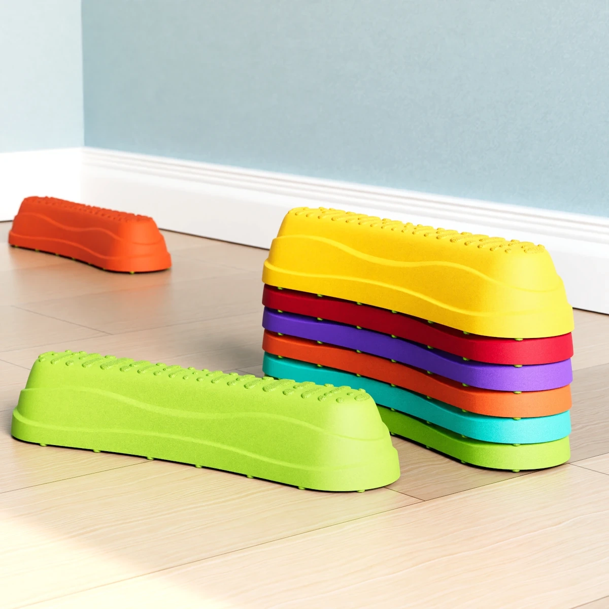 Stopnie sensoryczne Soft Bibi Balance Steps - 6szt. - miniatura 7