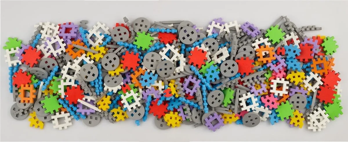 Klocki edukacyjne Marioinex Mini Waffle Wafle Konstruktor 300 elementów dla 4-latka wspierające m... - miniatura 7