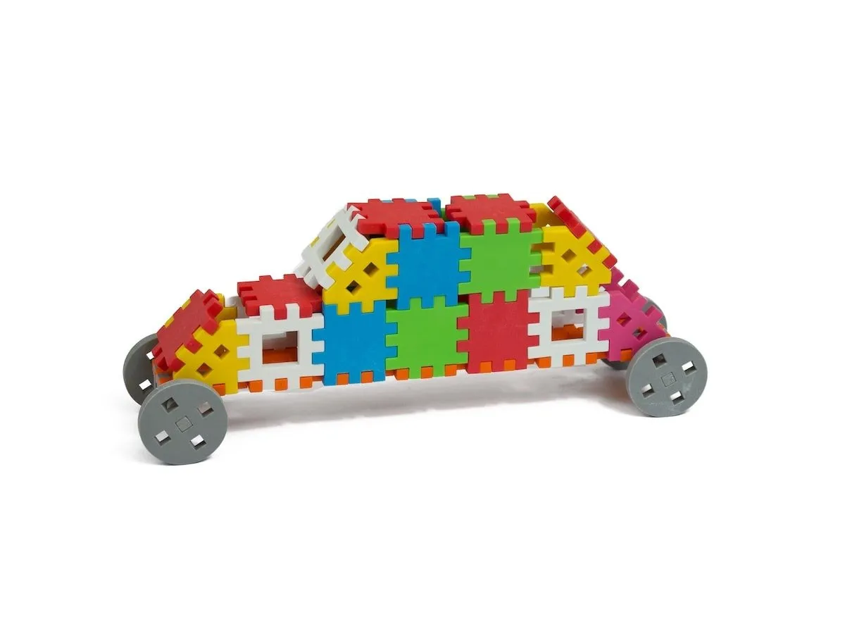 Klocki edukacyjne Marioinex Mini Waffle Wafle Konstruktor 300 elementów dla 4-latka wspierające m... - miniatura 17