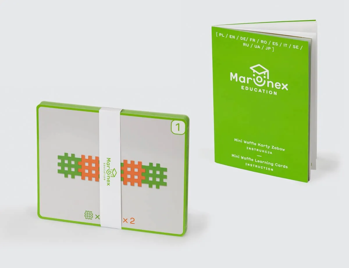 Klocki edukacyjne Marioinex Mini Waffle EDU 500 elementów dla 4-latka wspierające motorykę - miniatura 26