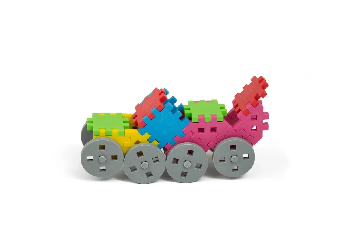 Klocki edukacyjne Marioinex Mini Waffle Konstruktor 140 elementów dla 4-latka wspierające motorykę - miniatura 17