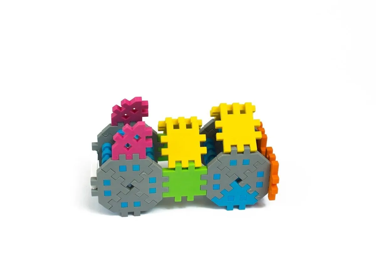 Klocki edukacyjne Marioinex Mini Waffle Konstruktor 140 elementów dla 4-latka wspierające motorykę - miniatura 19