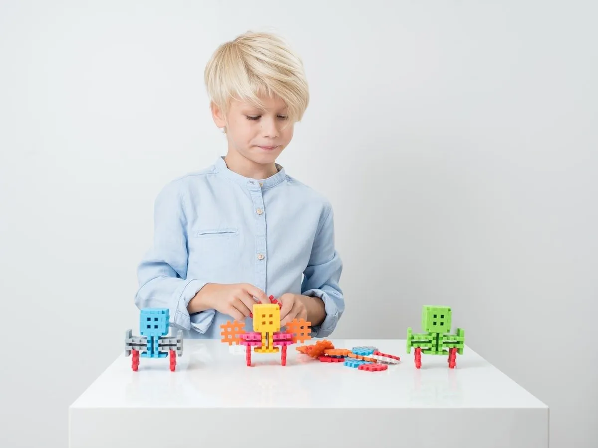 Klocki konstrukcyjne Marioinex Mini Waffle Pastel 300 elementów dla 4-latka wspierające motorykę - miniatura 18