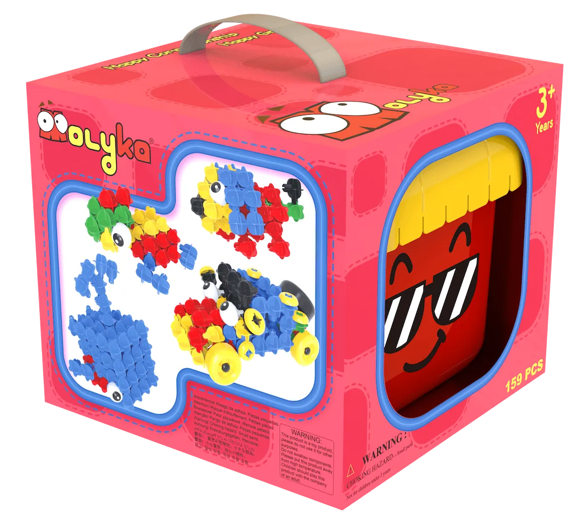 Klocki konstrukcyjne Molyka RED Box 159 elementów 3+ – Molyka - miniatura 2