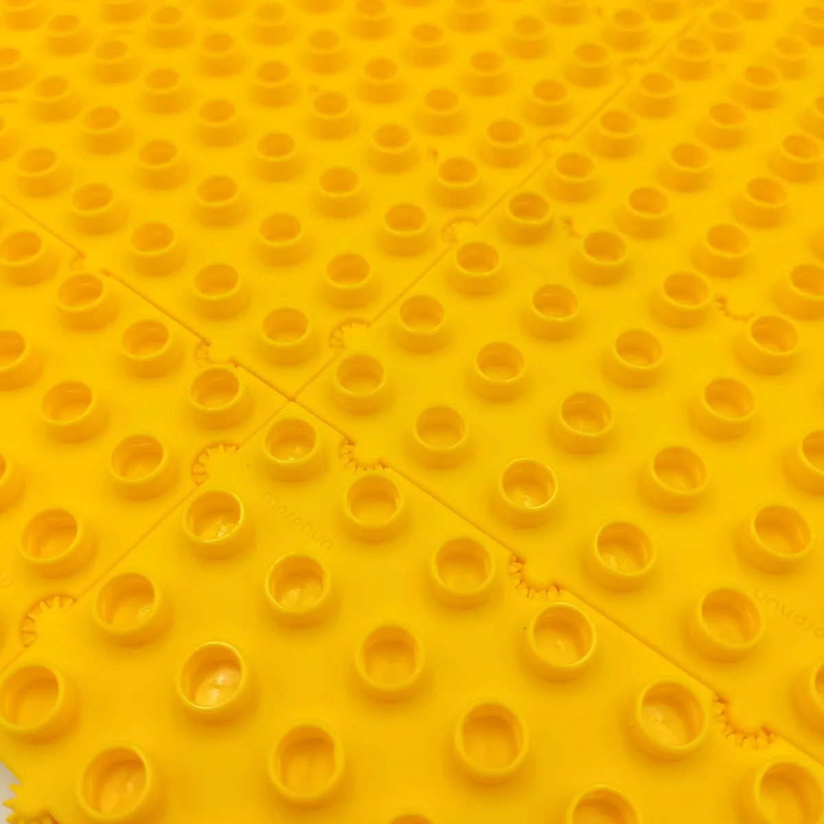 Baza płytka konstrukcyjna do klocków Morphun - żółta - 12 el. - miniatura 4