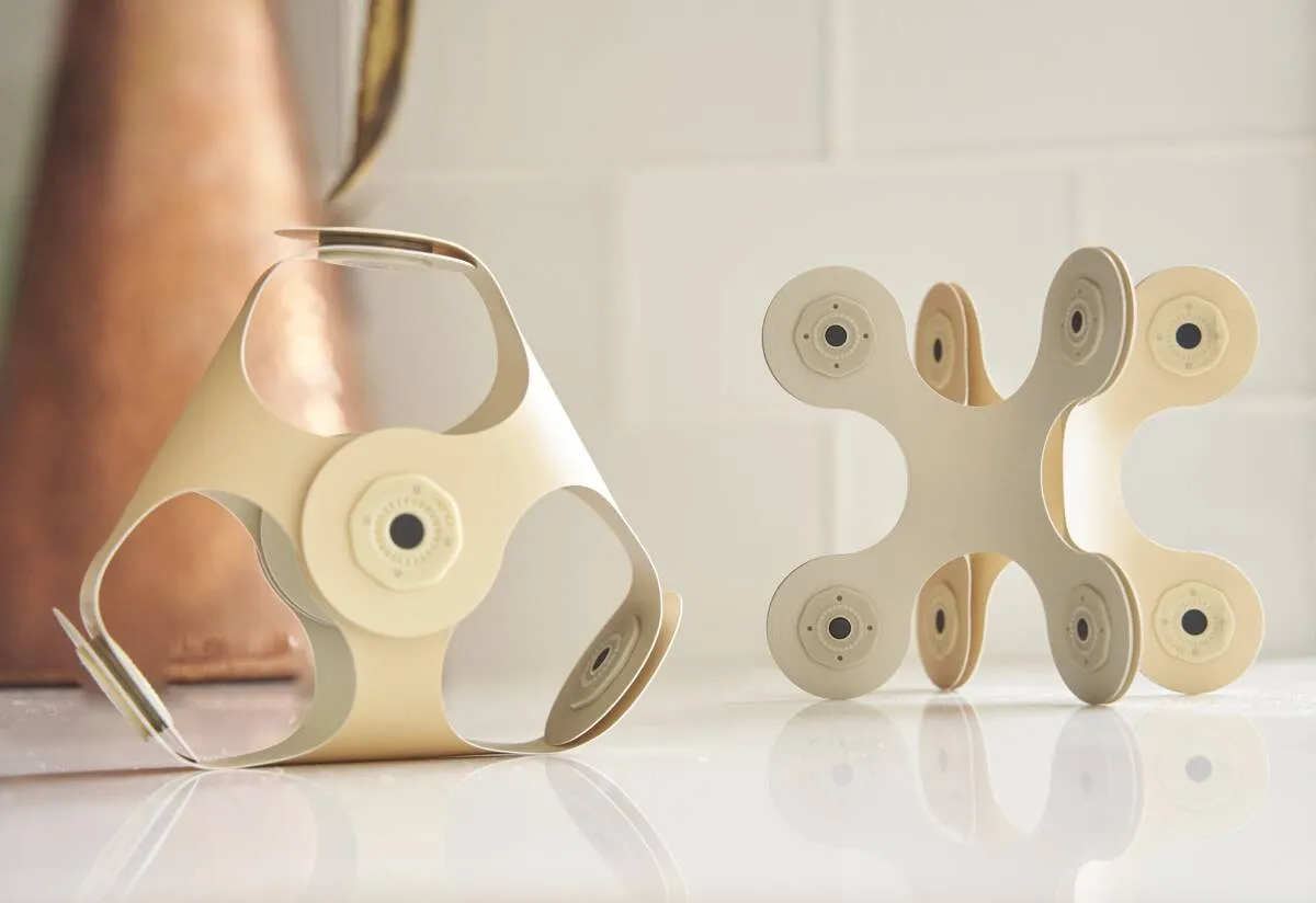 Klocki przestrzenne Clixo - Designer Pack - beżowo-szary - 9 el. - miniatura 2