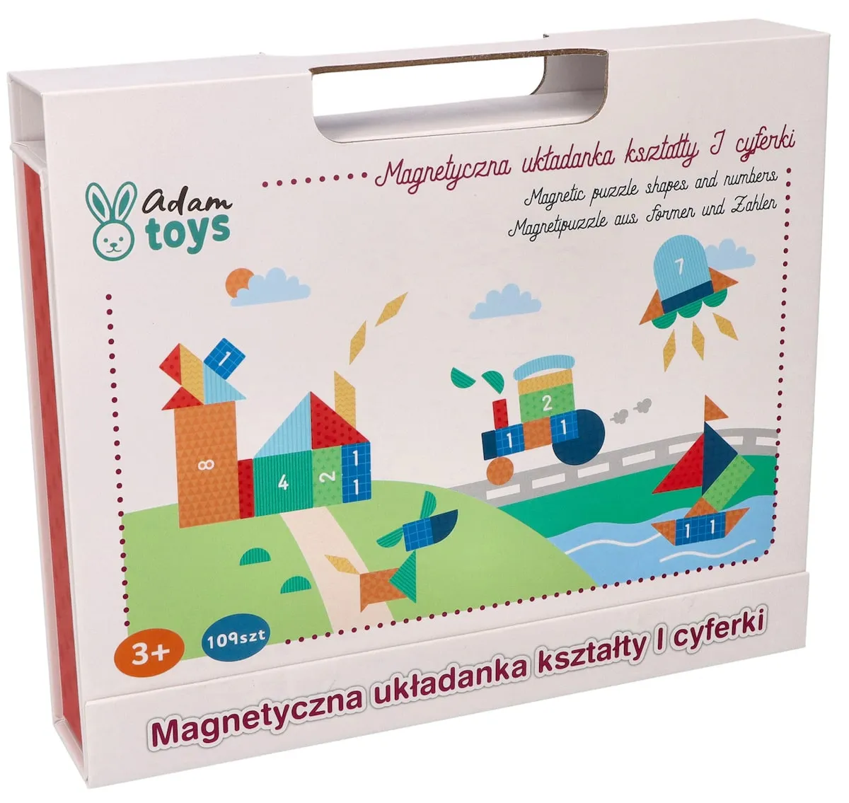 Tablica układanka magnetyczna - Kształty i cyfry - miniatura 6