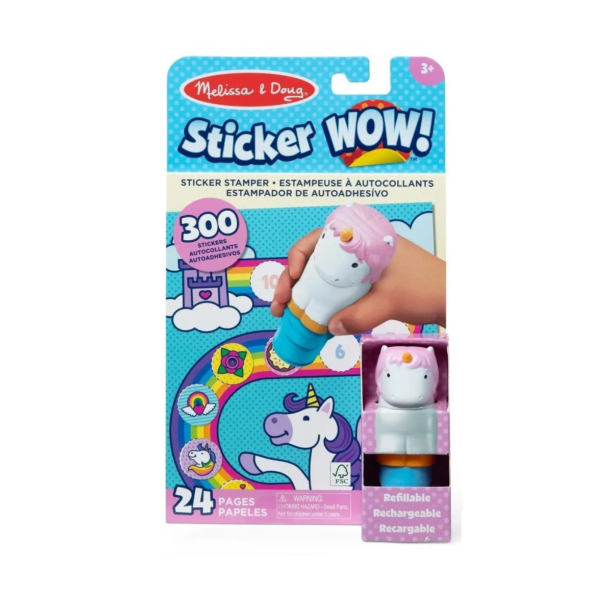 Sticker Wow - Książeczka i stempelek z naklejkami - Jednorożec - miniatura 2