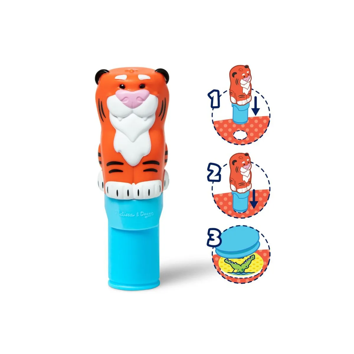 Sticker Wow - Książeczka i stempelek z naklejkami - Tygrys - miniatura 2