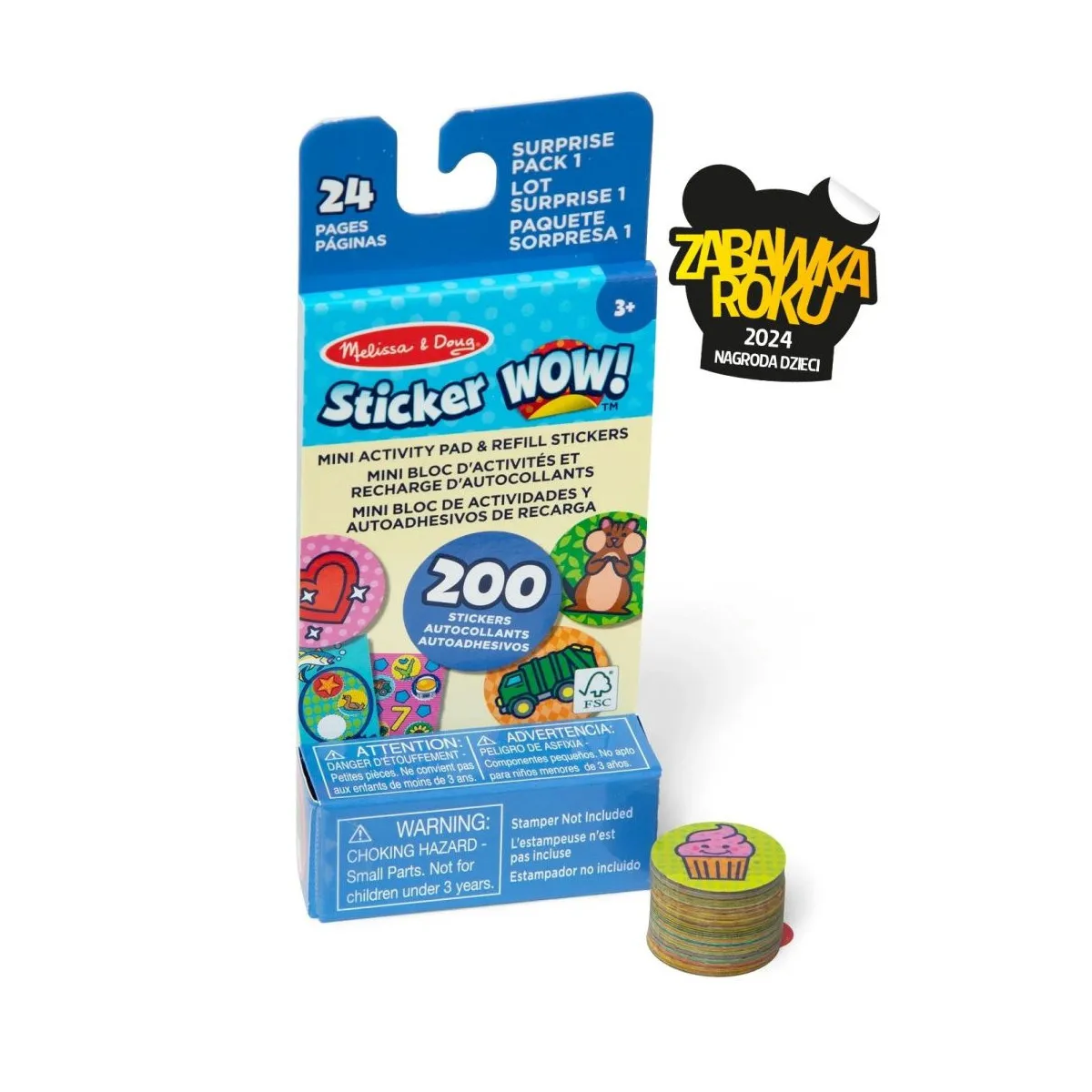 Sticker Wow - wkład + mini książeczka - Niespodzianka - Melissa&amp;Doug
