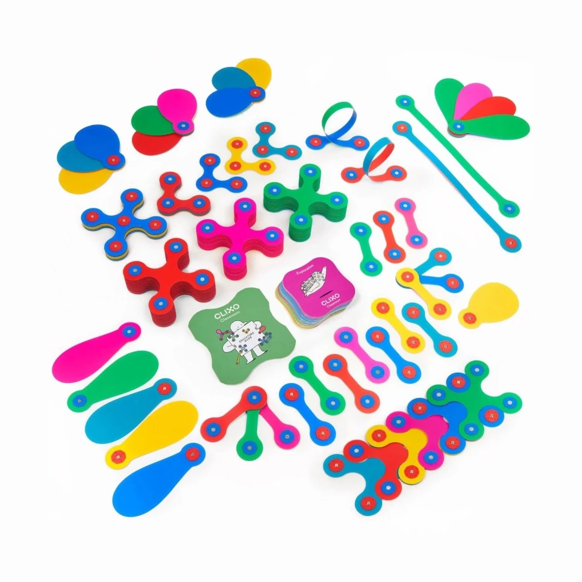 Klocki magnetyczne Clixo - Classroom pack - 100 el. - miniatura 3