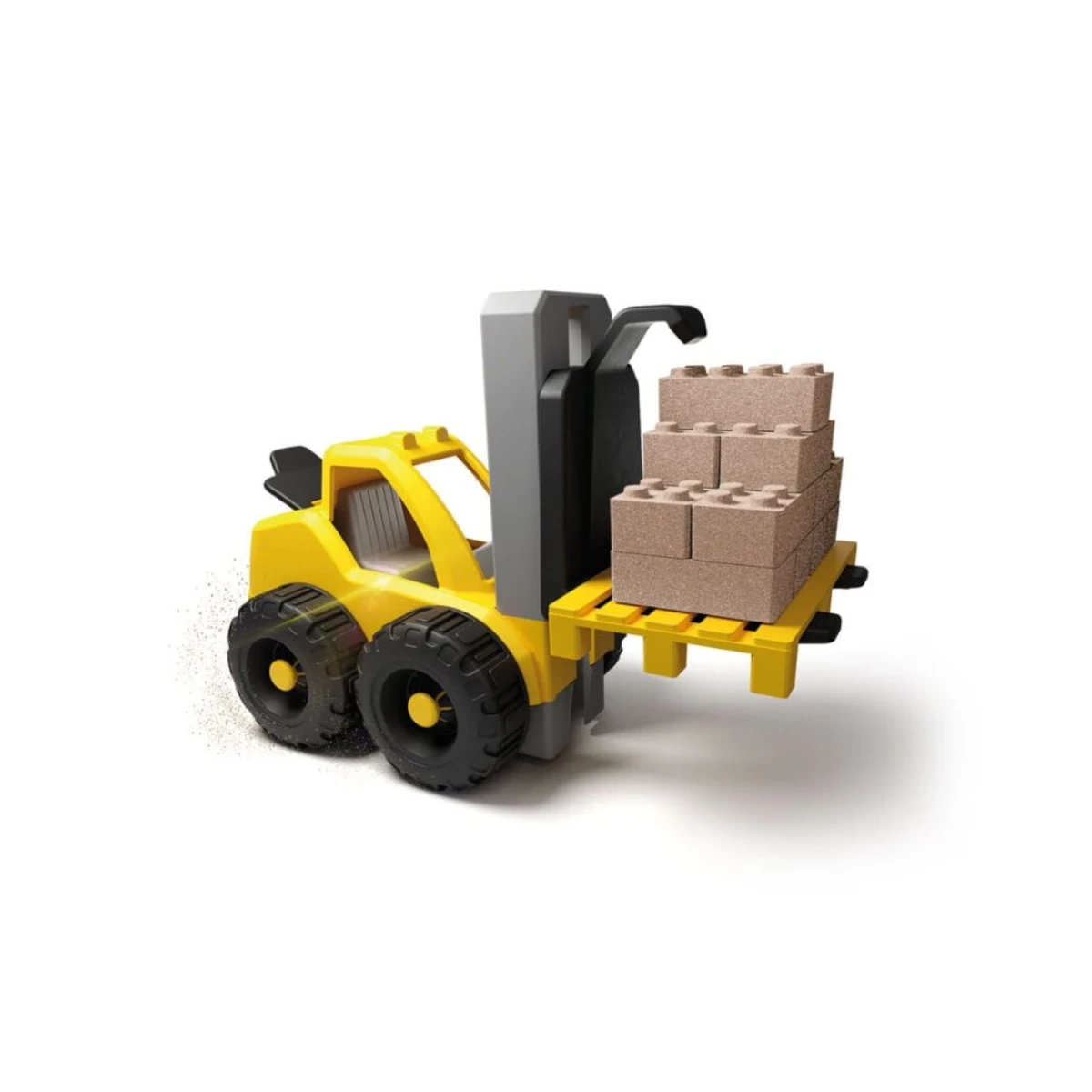 Zestaw z piaskiem kinetycznym - Artcraft- produkcja cegieł + pojazdy - miniatura 4