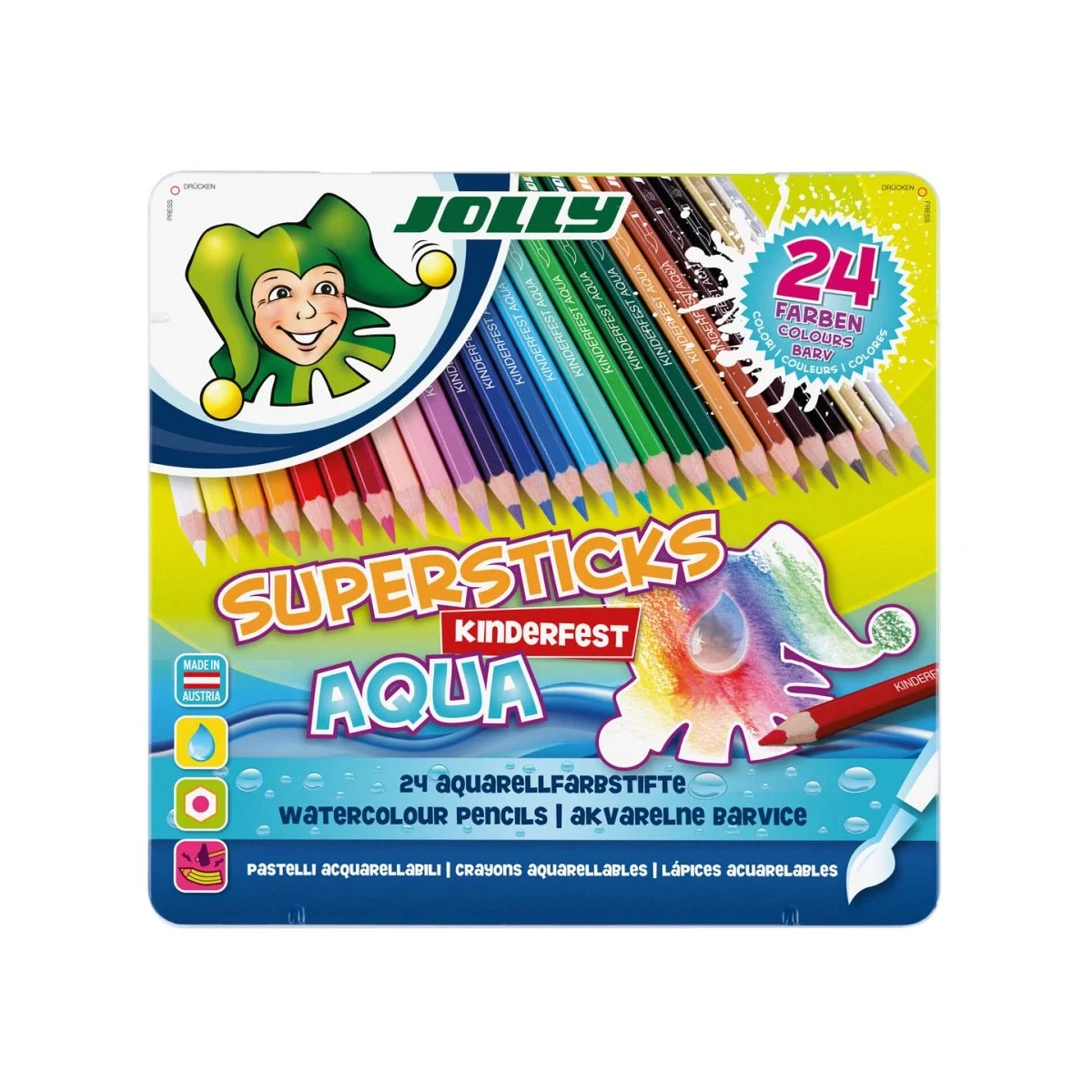 Kredki Jolly - Aqua - 24 szt. - Jolly