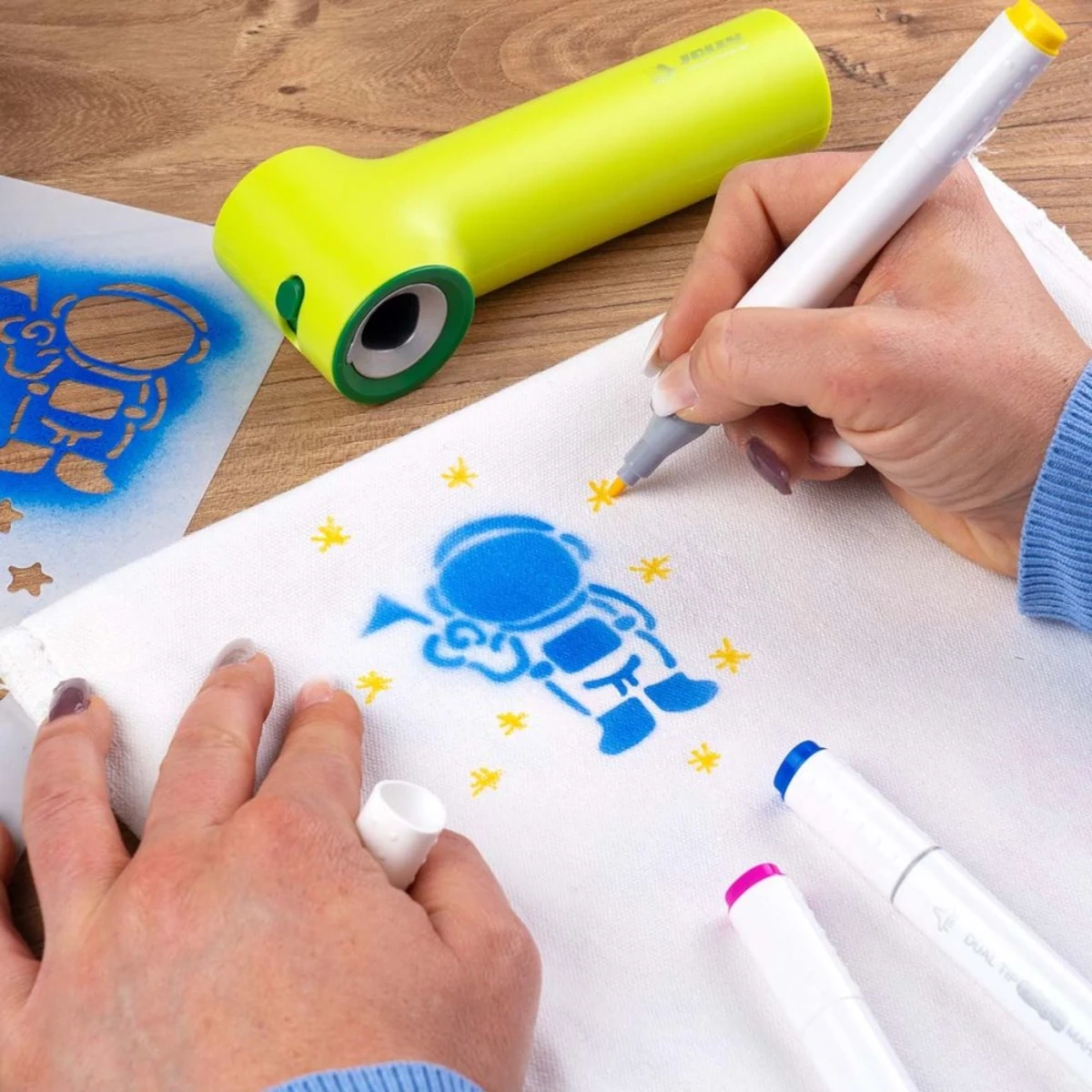 Airbrush Textile - kreatywny zestaw do tkanin - miniatura 10