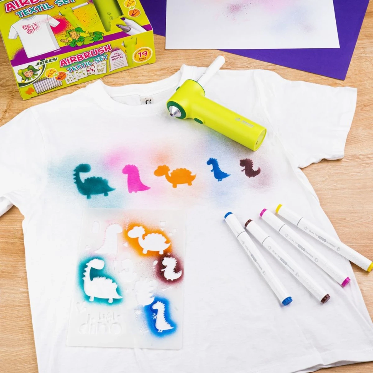 Airbrush Textile - kreatywny zestaw do tkanin - miniatura 11