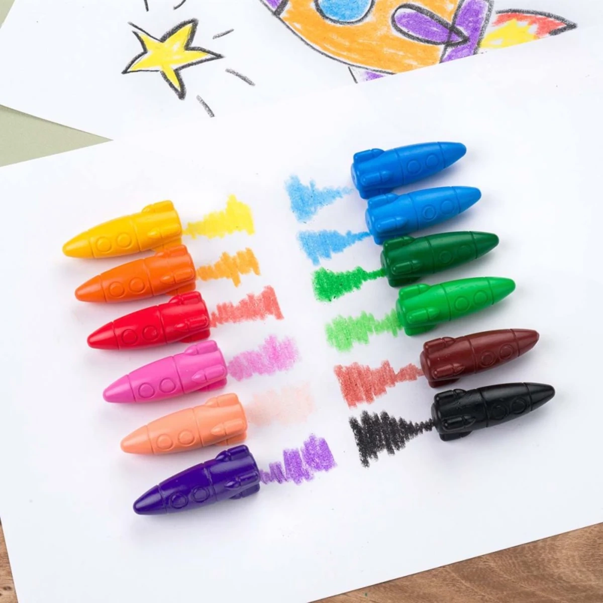 Kredki świecowe Jolly - Rakiety - miniatura 2