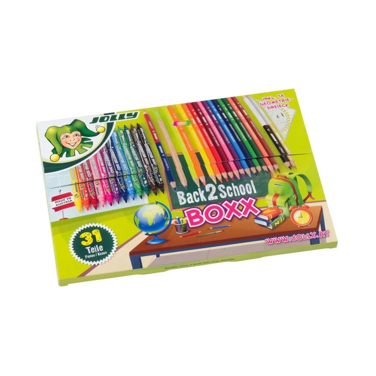 Zestaw Back 2 School - kredki + mazaki - 31 el. - miniatura 2