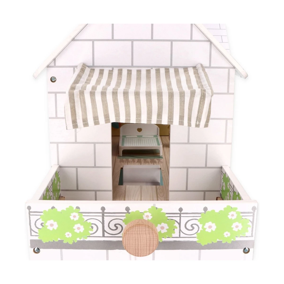 Drewniany domek dla lalek z windą - miniatura 4