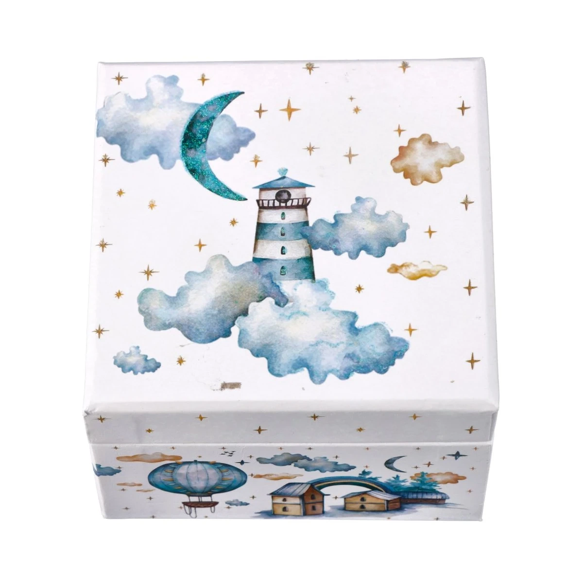 Niebieska pozytywka " Sweet Dreams" - szkatułka z baletnicą - miniatura 3