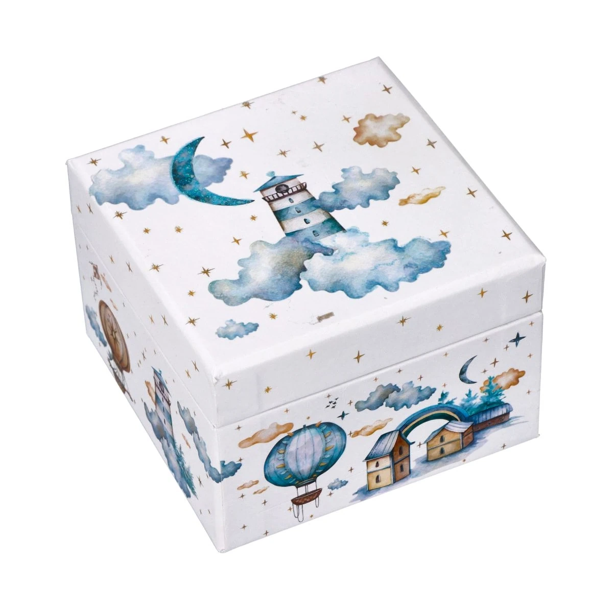 Niebieska pozytywka " Sweet Dreams" - szkatułka z baletnicą - miniatura 5