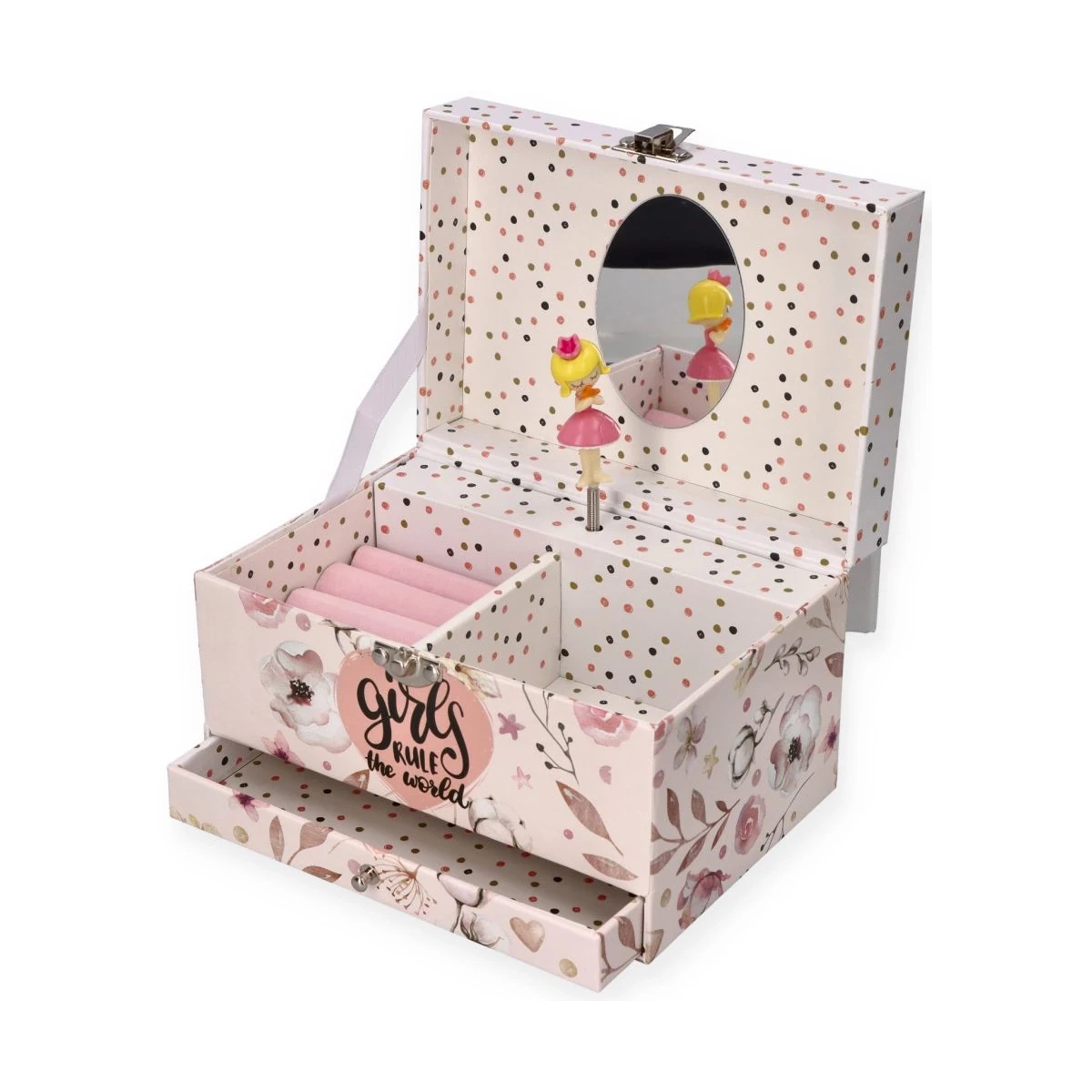 Pozytywka " Girls rule" - szkatułka na skarby - Adam Toys