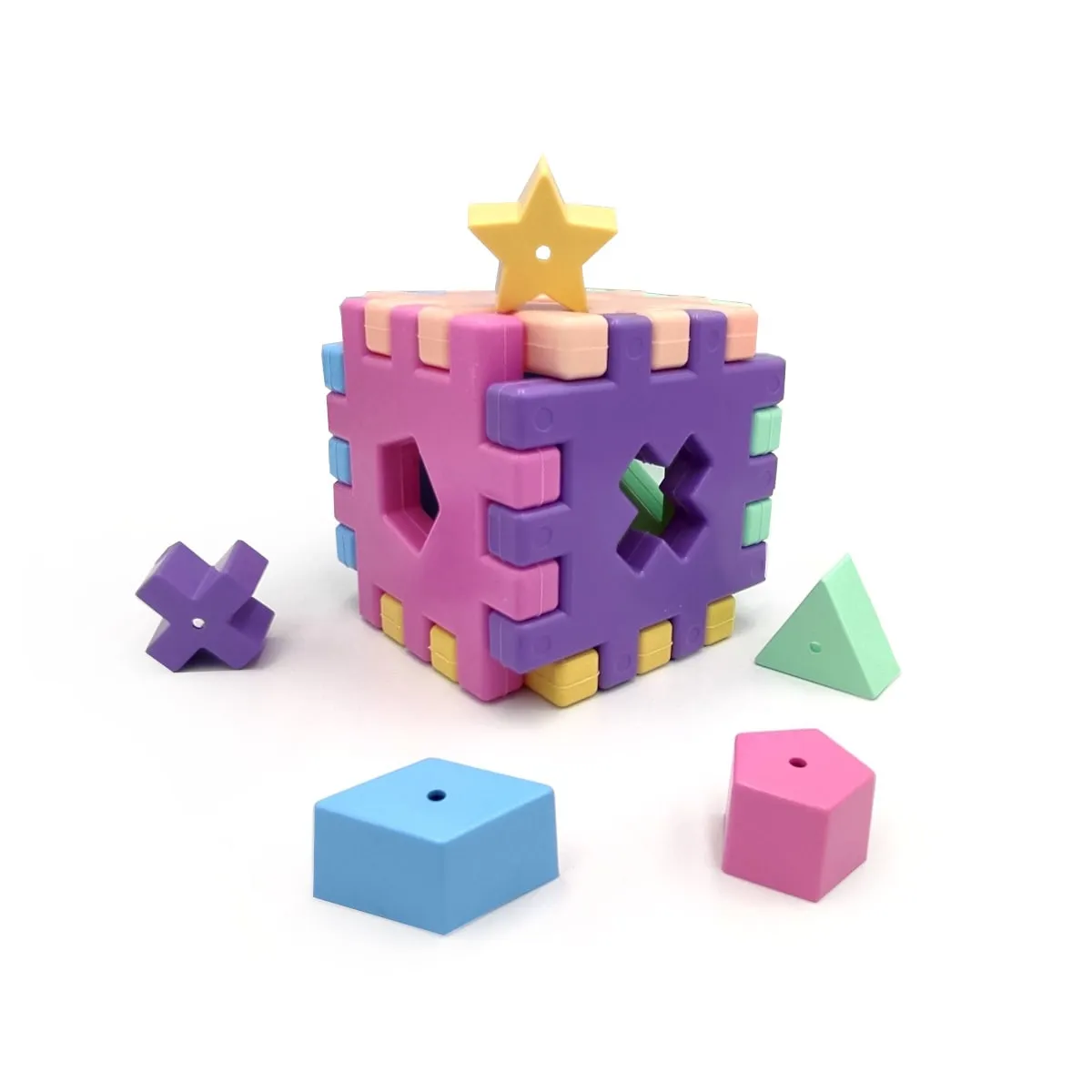 Sorter z klockami - Elfiki Magic Cube - 12 el. - Tigres