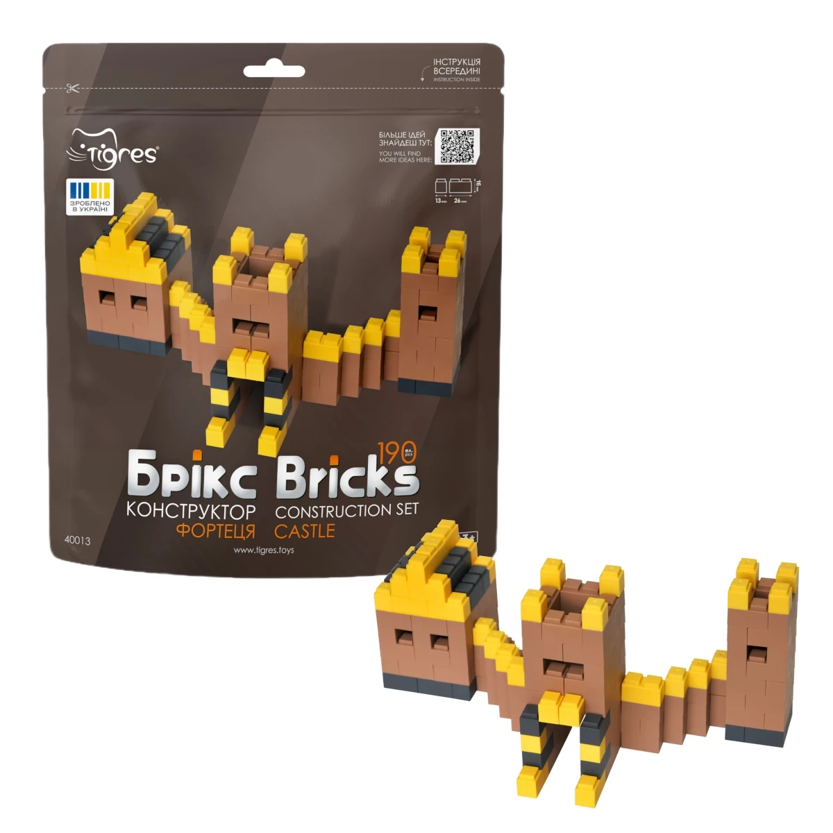 Klocki konstrukcyjne Bricks - Zamek - 190 el. - Tigres