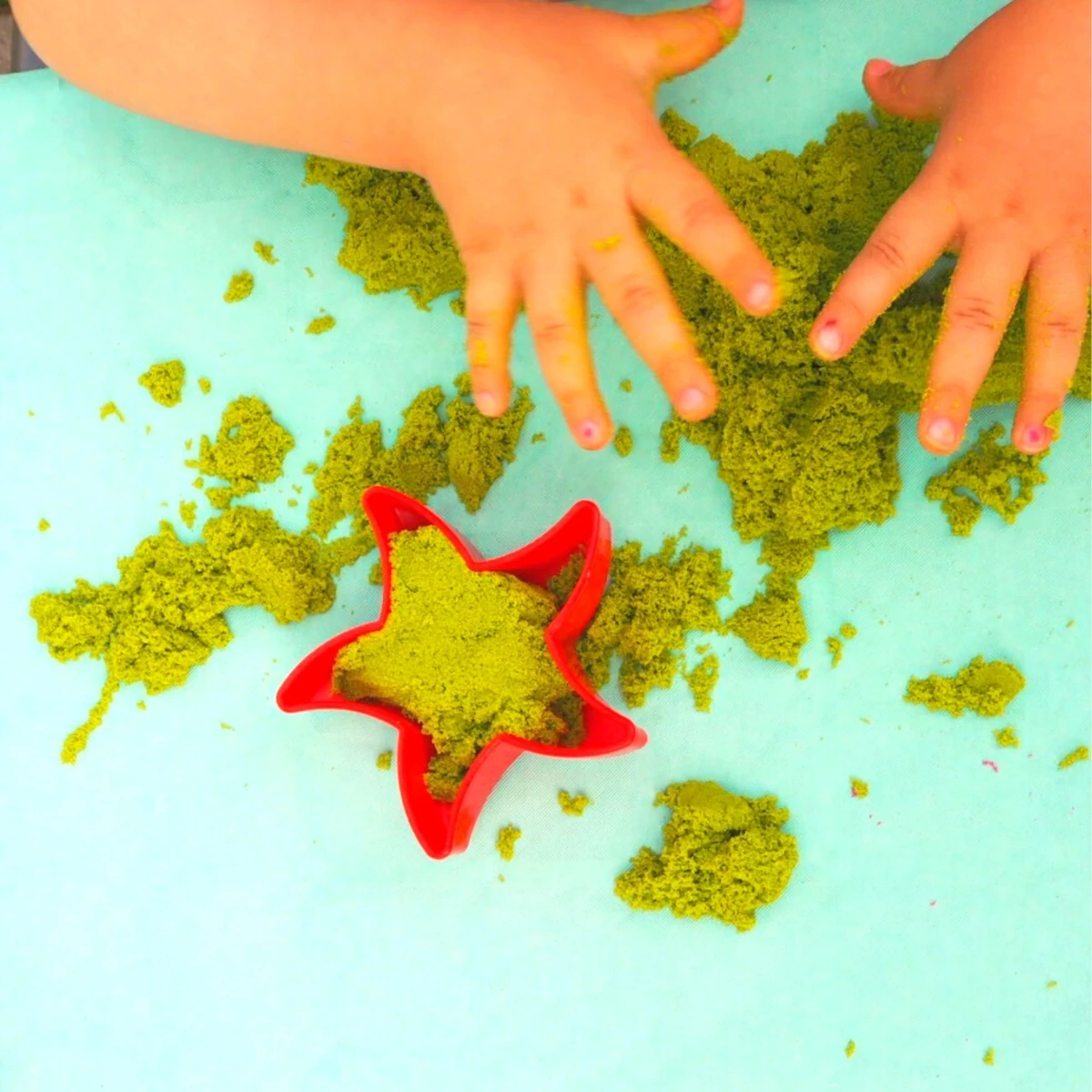 Piasek dynamiczny - fioletowy - 1kg - miniatura 8