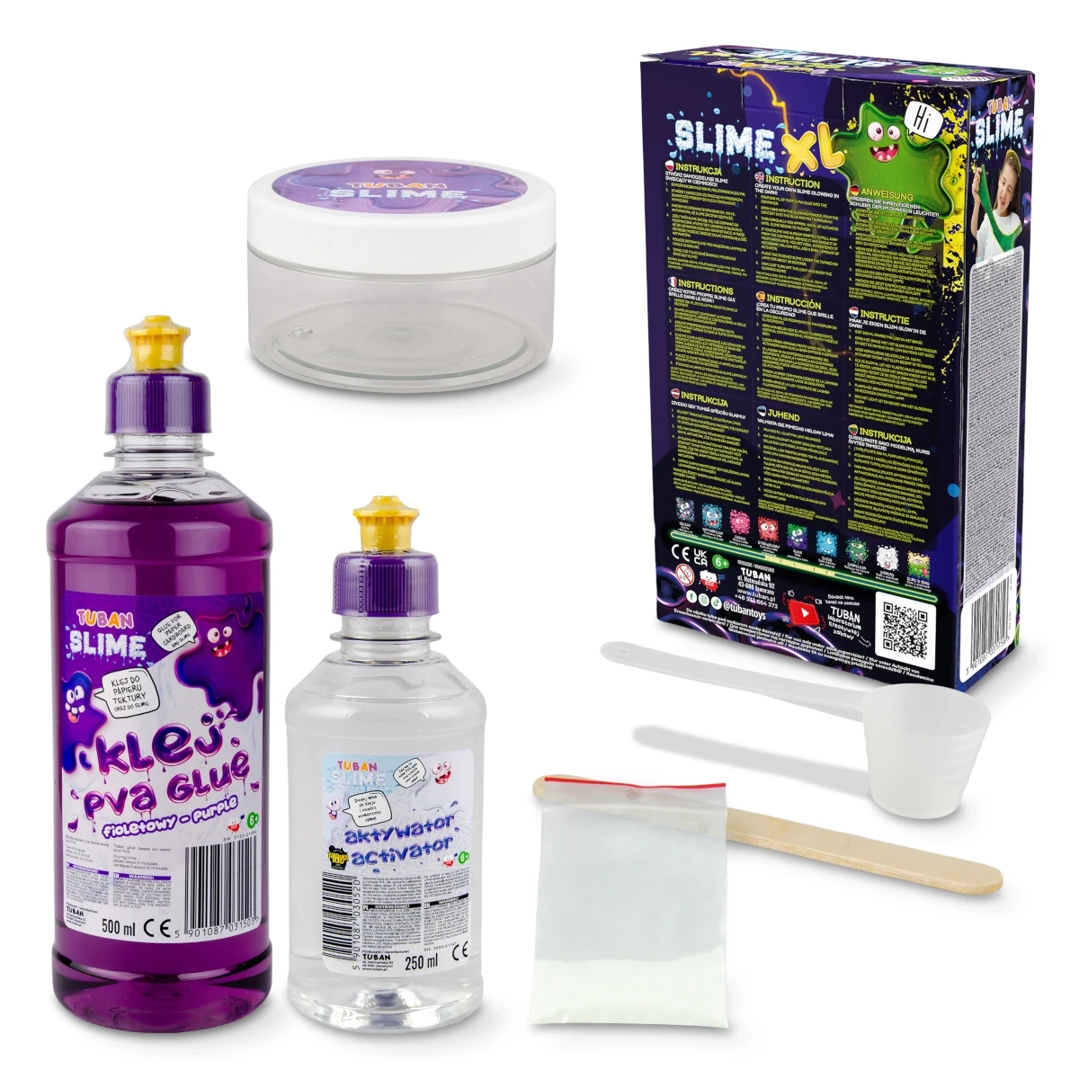 SLIME ZESTAW DIY SWIECĄCY W CIEMNOSCI XL - miniatura 4